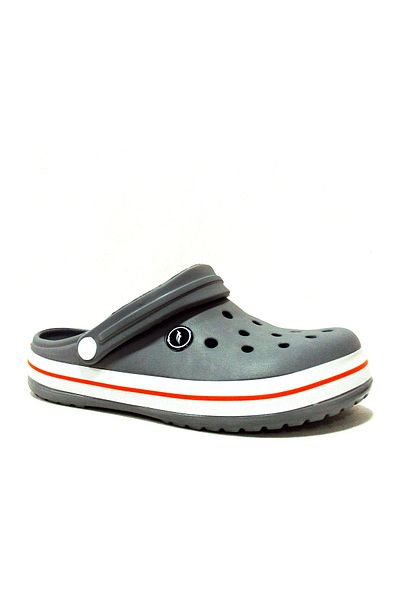 Sonimix Gray Orange White Crosser Anatomical Comfort Slippers