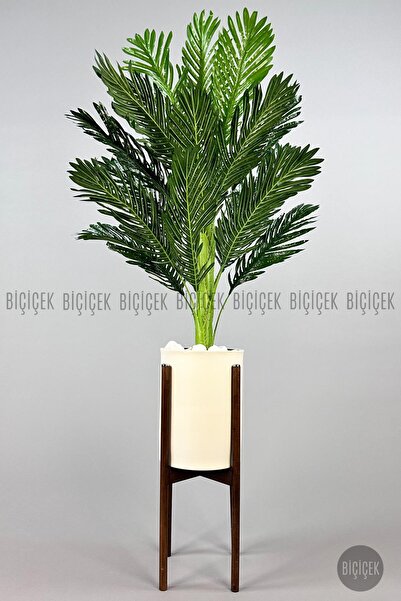 BİÇİÇEK 150cm Areka Ağacı Ayaklı Metal Saksıda