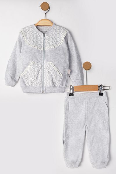 BARN KIDS Baby 2-Piece Set with Towel Detail and Zipper