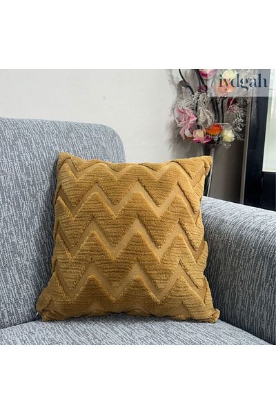 IYDGAH 44x44 Едностранна 3D плюшена калъфка за възглавница - 1 брой, светлокафява