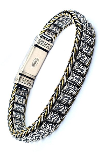 OSESHOP 925 ayar Gümüş El İşi Tasarım Erkek Bileklik