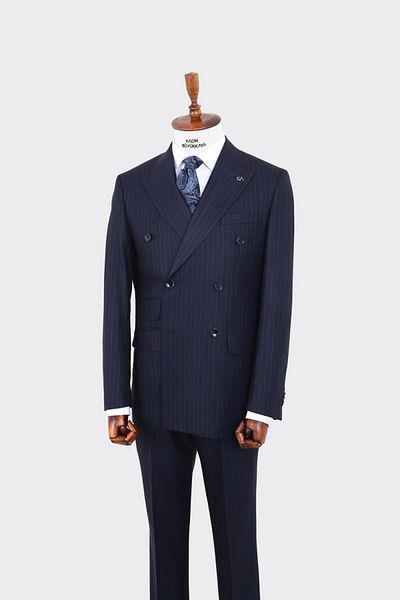 Kadir Büyükkaya Men's Double Breasted Suit-Kaw1263W