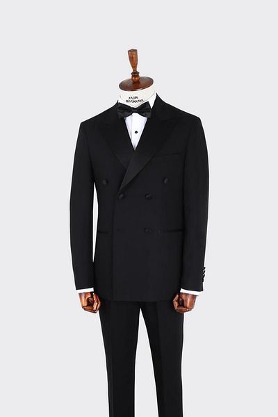 Kadir Büyükkaya Men's Double Breasted Tuxedo-Kax1720W