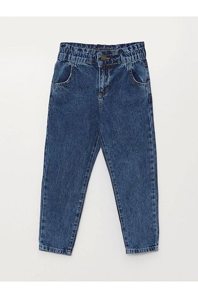 LC Waikiki Pantaloni de jeans pentru fete Lcw Kids Blue Paperbag