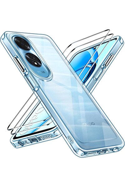 AQUA AKSESUAR Oppo A60 Uyumlu Kılıf Kamera Çıkıntılı Şeffaf İnce Silikon Kapa...
