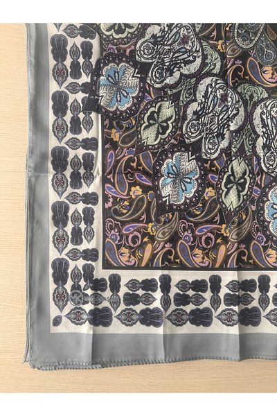 Modakaşmir Silky Soft Ethnic Cotton Shawl with Border