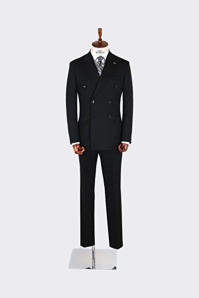 Kadir Büyükkaya Erkek Kruvaze Takım Elbise-KAX1280W