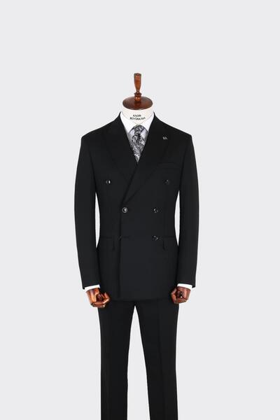 Kadir Büyükkaya Erkek Kruvaze Takım Elbise-KAX1280W