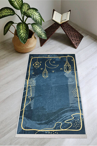 Modern home Diz Ağrıtmaz Süngerli Kalın Tüylü Seccade Yumuşak Seccade