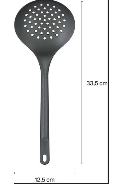 elfnur Hard Tip Heat Resistant Fireproof Non-Stick Silicone Colander 33 cm