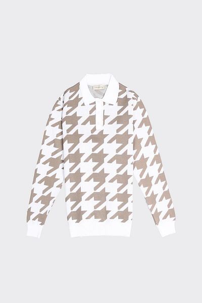 Kadir Büyükkaya Men's Buttoned Polo Neck Knitwear-Kax6707W