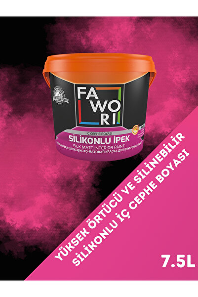 Fawori Silikonlu İpek Yüksek Örtücü Silinebilir İpeksi Mat Silikonlu İç Cephe...