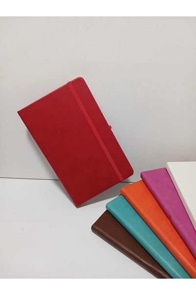 1001ATÖLYE Striped Undated Agenda - Elastic Notebook