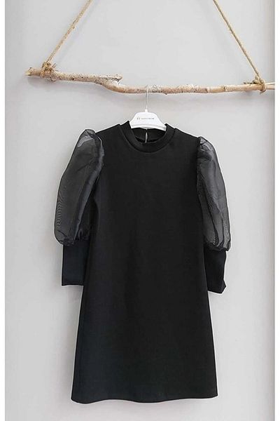 Elsa Kostüm Organza Watermelon Sleeve Junior Girls' Evening Dress Children's Evening Dress Long Sleeve Children's Evening Dress
