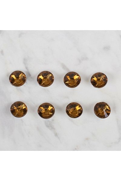 Hangora Loren Crafts 8-Piece Brown Button Set - 208