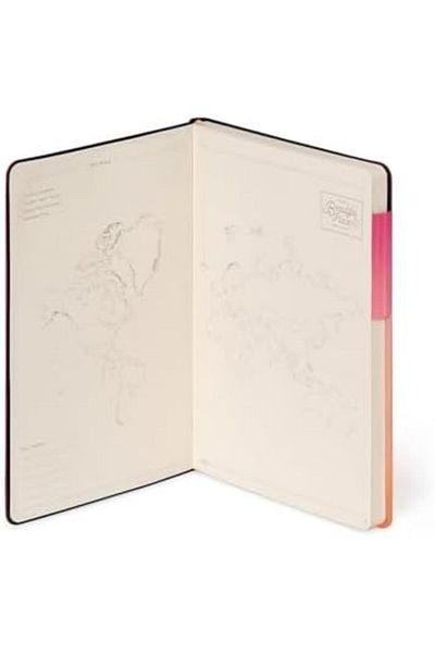 ÇAĞUR Cagur - مفكرة مخططة، مقاس M، My Notebook ورق عاجي اللون 90 جم/م2، 192 ورقة،