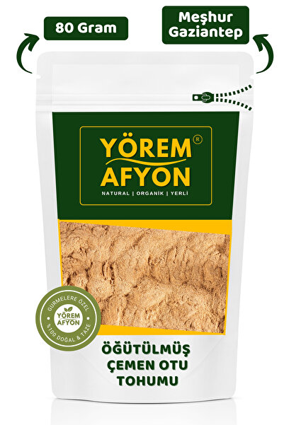 Gülçehre Meşhur Gazantep Bağışıklılık Sistemi Dostu Öğütülmüş Toz Çemen Otu Tohumu {trigonella Foenum} | 80gr