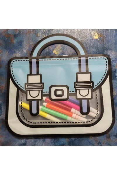 elayarts Kulplu kalın naylon plastik atıştırmalık kalemlik poşet çanta okul a...