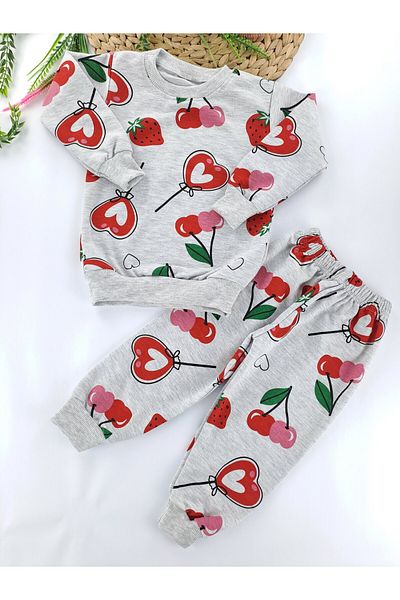 Butik Σετ Πιτζάμες Κοριτσιών / Αγοριών 2 νήματα χωρίς ανάγλυφο Εποχιακό Σετ Πιτζάμες Εποχιακής Εκτύπωσης