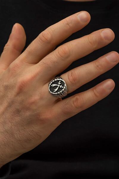 Ervanur Erkek Gümüş Kaplama Zülfikar Kılıç Yüzük