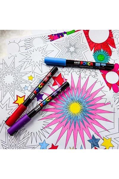 STOREMAX Kerem Felt Tip 0.9-1.3 mm Set of 12 Pen 3m Posca Marker New Shop 1109945