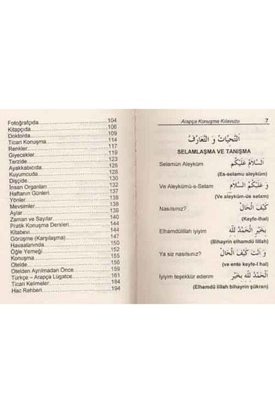 Cantaş Yayınları Arabic Speaking Guide in Your Travels (Pocket Size)