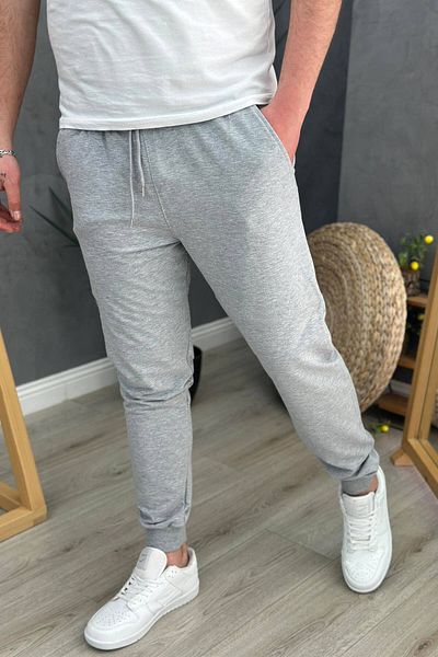 DEEPSENCE Ανδρικό φούτερ Grey Slim Fit - Casual Skinny Leg
