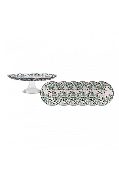 Karaca Berry 7-teiliges Dessertset