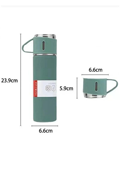 GiralStore 3-Cup Vacuum Thermos Set Stainless Steel Double Layer Office Travel Gift Set Men's Coffee Drink