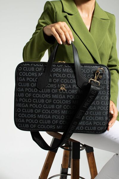 çantamgelsin LEPTOP ȘI SERVIETĂ NEGRU MEGA POLO FEMEI