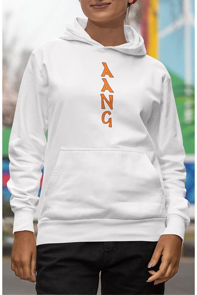 Fuddy Moda Avatar - Aang Hooded Oversize Φούτερ, Πίσω στάμπα