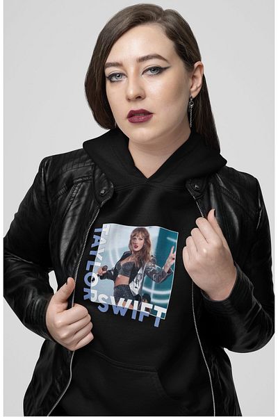 Fuddy Moda Unisex Oversize Taylor Swift Cruel Summer Back Printed Hooded Sweatshirt