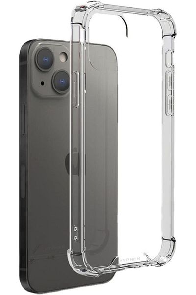 HYPHEN حافظة حماية من السقوط من DURO - متوافقة مع iPhone 14-6.1 | مادة TPU شفافة ومتينة مقاومة للصدمات