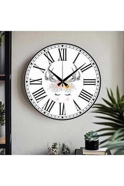 M&H Quality Ceas de perete imprimat UV cu cifre turcești decorative cu model ...