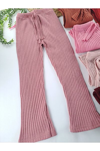 Butik Girls' Summer Pants Corded Fabric 2 Pieces (Please Specify Your Color Choice with Order Message