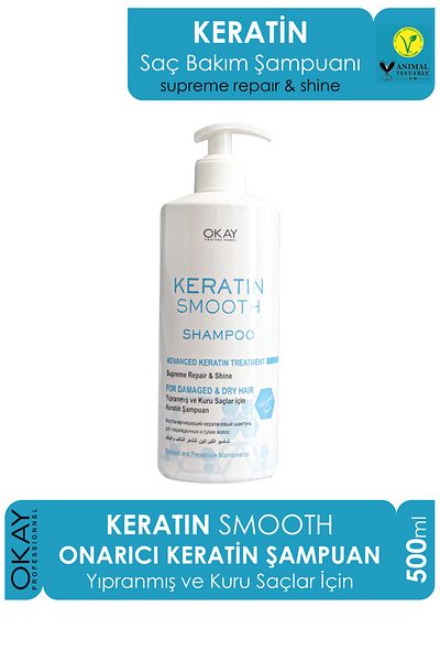 Okay 500 Ml Keratin Smooth Shampoo