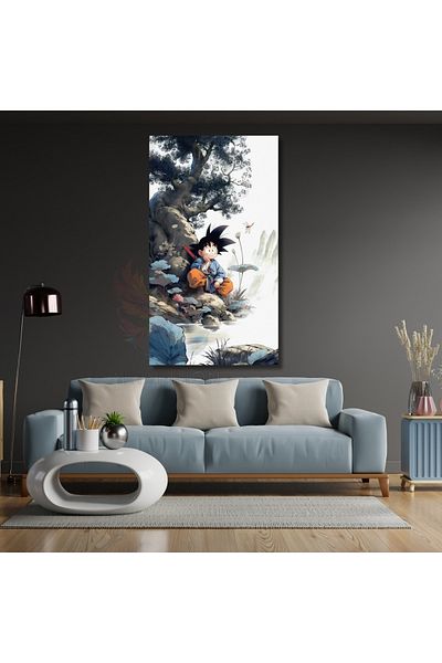 Artarilion Pictură pe pânză Anime Goku Dragon Ball Tematică Imprimare digitală Pictură pe pânză Pictură pentru camera de jocuri