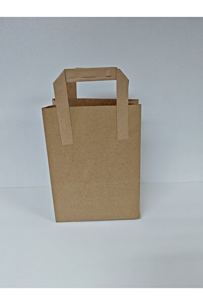 arminow KAĞIT SAPLI KRAFT KAĞIT ÇANTA - HEDİYE POŞETİ - HEDİYE PAKETİ - 18X24X9 CM - 25 ADET - Ç087