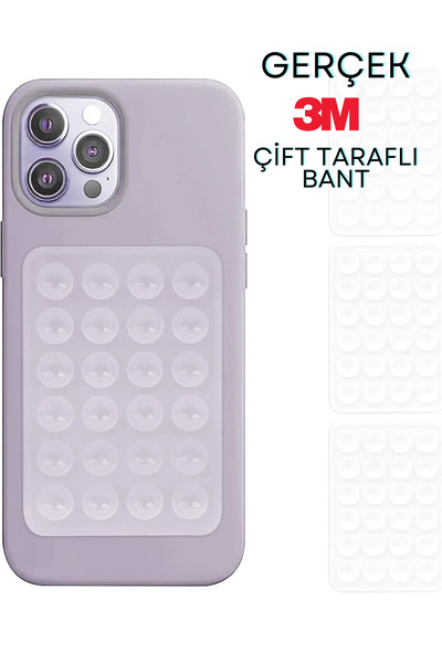 Osqar Ahtapot Vantuzlu Telefon Tutucu Şeffaf Transparan