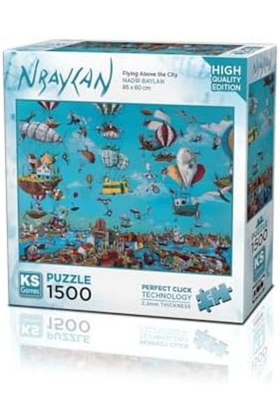 STOREMAX Fly Puzzle over the City 1500 Pieces Games New Nars10 1051066