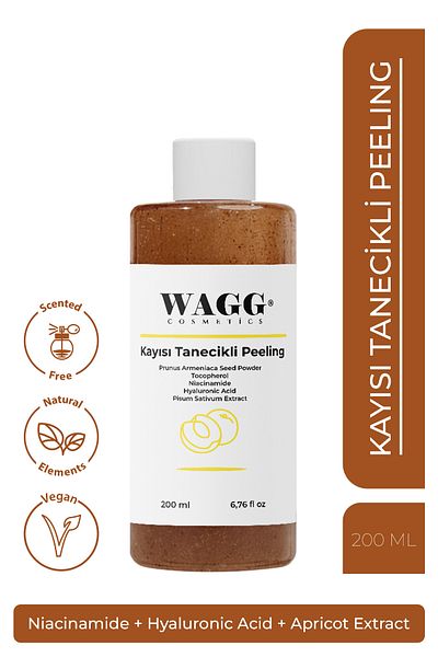 WAGG Cosmetics Dead Skin Purifying Brightening Apricot Grain Peeling Gel 200ml
