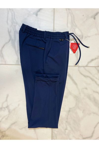 Güray Store Men's Side Pocket Elastic Waist Lace-Up Double Leg Jogger Pants