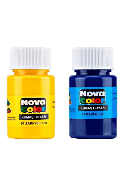 Modellino 2'li Kumaş Boyası-Forma Tişört Tekstil Çanta Boyası 30cc - Futbol T...