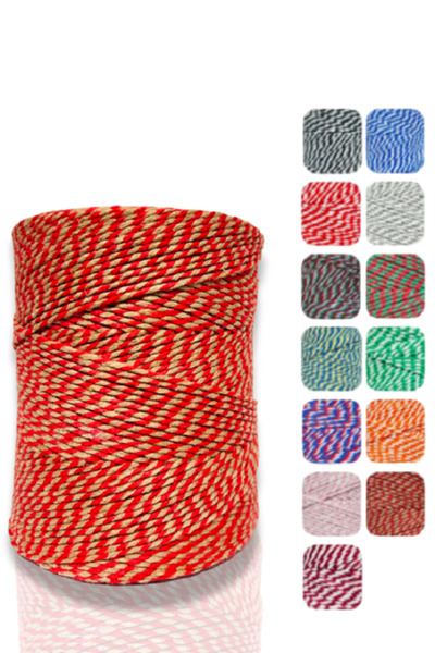 Akduman İplik 200 m Red - Kraft Color Packing Rope 200Gr