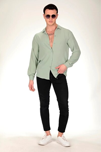 gamaro قميص رجالي من الكتان Aerobin مقاس كبير