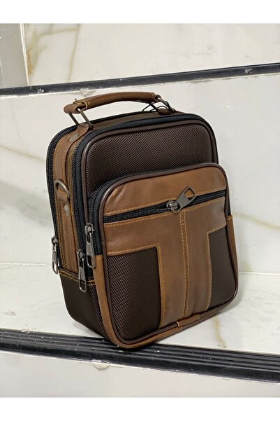 NahitaTyana Genuine Leather Men's Handbag Strap Shoulder Bag