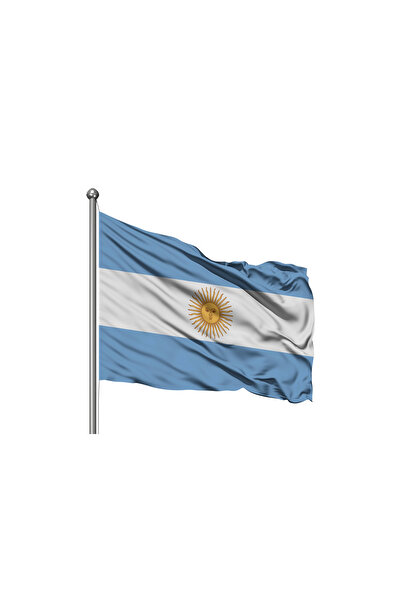 Genel Markalar Arjantin Devleti Bayrağı - Premium Raşel Kumaş 100x150cm