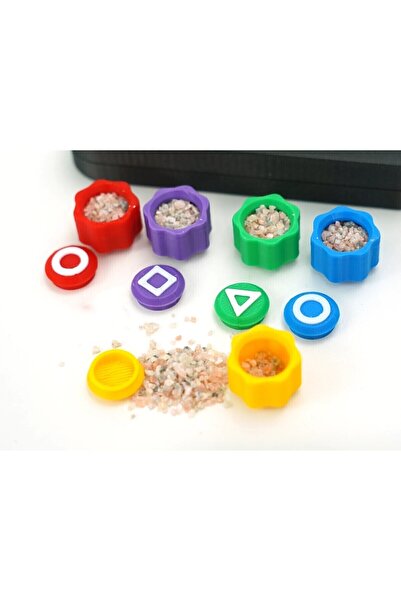 BOYUTX Squid Game 5 Taş Oyun Seti Kutulu Kumlu