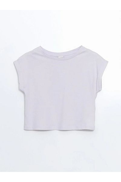 LC Waikiki Lcw Eco Lilac Crew Neck Girls T-Shirt