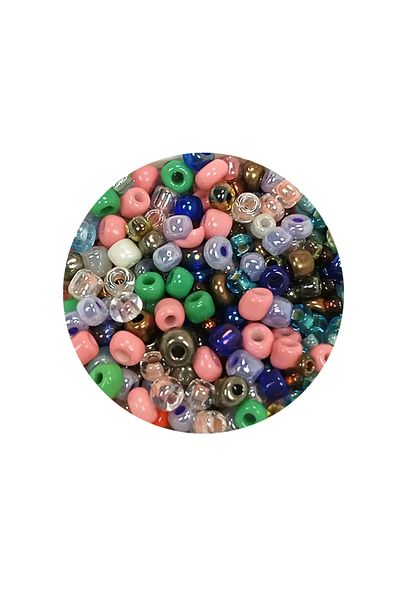 Royaleks Bulky Glass Sand Beads (8/0) 3 mm - 20 Grams - Multicolor - Bnc158